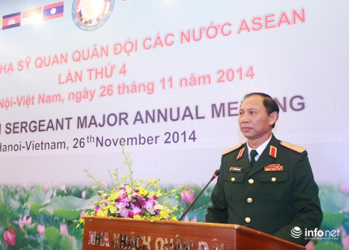 Quân nhân 10 nước Asean họp Hội nghị hạ sĩ quan tại Hà Nội - ảnh 1