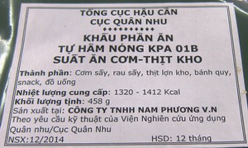Độc đáo khẩu phần ăn dã chiến cho lực lượng đặc biệt Việt Nam - ảnh 1