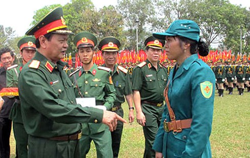 Thượng tướng Nguyễn Thành Cung kiểm tra luyện tập duyệt binh, diễu hành - ảnh 1