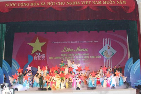Khai mạc Liên hoan nghệ thuật quần chúng LLVT và thanh niên, sinh viên - ảnh 6