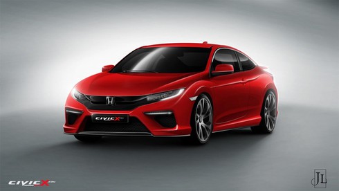 Honda sẽ sớm ra mắt Civic Coupe 2016 - ảnh 1