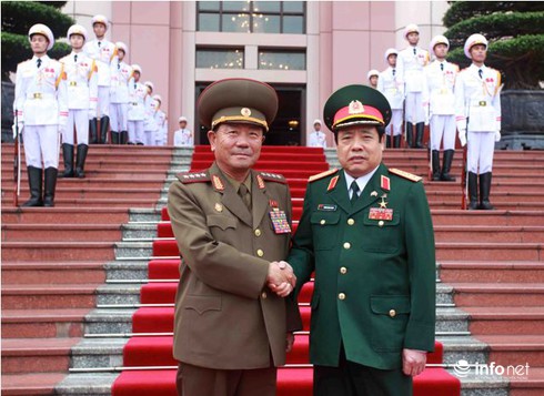 Hình ảnh Bộ trưởng Bộ các LLVT nhân dân Triều Tiên thăm Việt Nam - ảnh 8