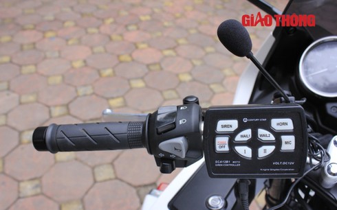 Cận cảnh xe PKL Honda CB400 của BCH Quân sự Hưng Yên - ảnh 7