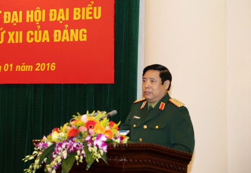 Quân ủy Trung ương gặp mặt đại biểu quân đội dự Đại hội Đảng toàn quốc - ảnh 1