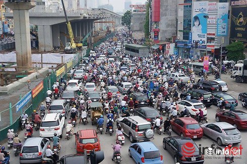 Hà Nội còn tới 44 điểm ùn tắc giao thông - ảnh 1