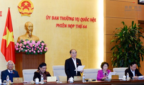 Thông cáo phiên họp thứ 44 của Ủy ban Thường vụ Quốc hội - ảnh 1