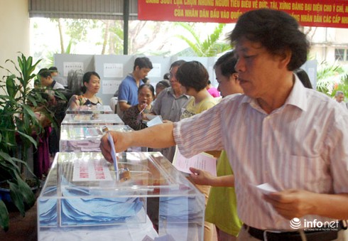 Hơn 95% cử tri đã đi bỏ phiếu bầu Quốc hội khóa 14 - ảnh 1