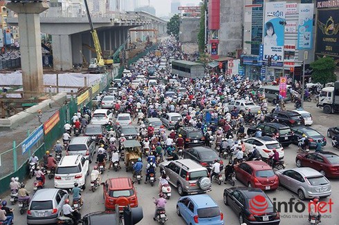 Hà Nội sẽ cấm xe máy trong nội đô: