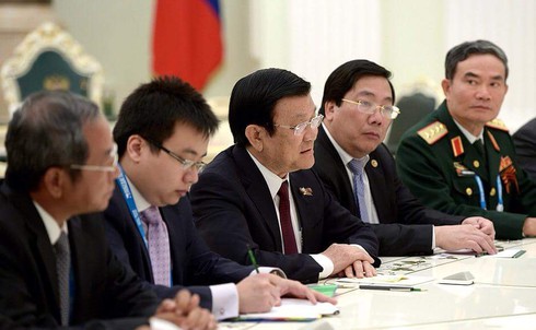Chủ tịch nước Trương Tấn Sang hội đàm với Tổng thống Nga Putin - ảnh 2