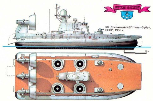 Khám phá bí ẩn tàu đổ bộ đệm khí Bò rừng “Zubr” - ảnh 1