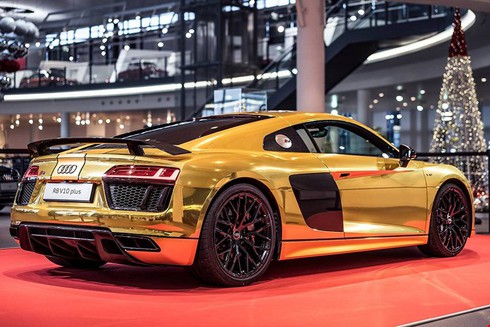 Dân chơi Ả Rập mạ vàng siêu xe Audi R8 V10 - ảnh 3