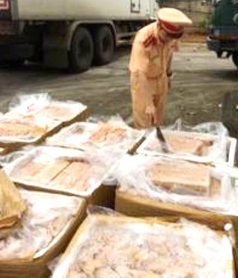 Thanh Hóa: Bắt giữ xe tải vận chuyển gần 1 tấn nội tạng bẩn - ảnh 2
