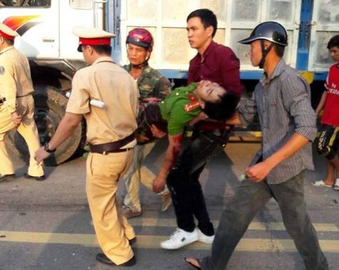 1 chiến sỹ công an tử vong do tai nạn giao thông - ảnh 2