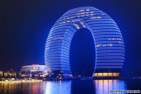 Độc đáo khách sạn “mặt trời mọc” ở Bắc Kinh - ảnh 2