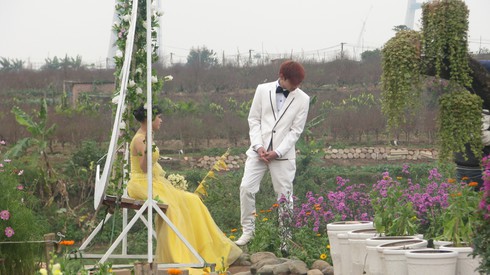 Phong phanh chụp ảnh cưới trong rét buốt - ảnh 4