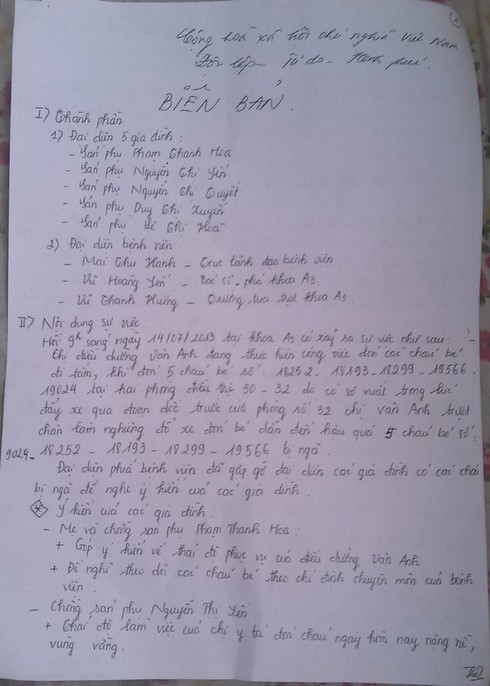 Hà Nội: Điều dưỡng trượt chân làm ngã 5 trẻ sơ sinh từ xe đẩy - ảnh 2