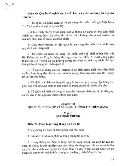 Toàn văn Nghị định số 72/2013/NĐ-CP về Quản lý, cung cấp, sử dụng dịch vụ Internet... - ảnh 15