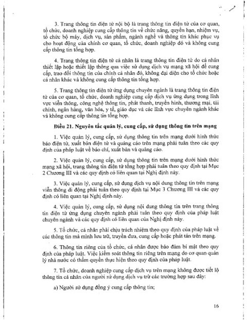 Toàn văn Nghị định số 72/2013/NĐ-CP về Quản lý, cung cấp, sử dụng dịch vụ Internet... - ảnh 16