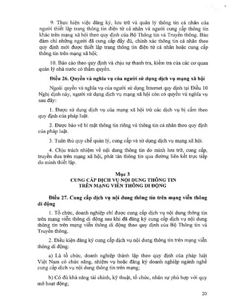 Toàn văn Nghị định số 72/2013/NĐ-CP về Quản lý, cung cấp, sử dụng dịch vụ Internet... - ảnh 20