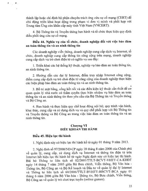 Toàn văn Nghị định số 72/2013/NĐ-CP về Quản lý, cung cấp, sử dụng dịch vụ Internet... - ảnh 33