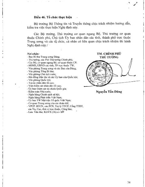 Toàn văn Nghị định số 72/2013/NĐ-CP về Quản lý, cung cấp, sử dụng dịch vụ Internet... - ảnh 34