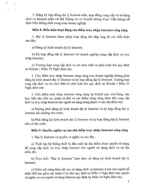 Toàn văn Nghị định số 72/2013/NĐ-CP về Quản lý, cung cấp, sử dụng dịch vụ Internet... - ảnh 7