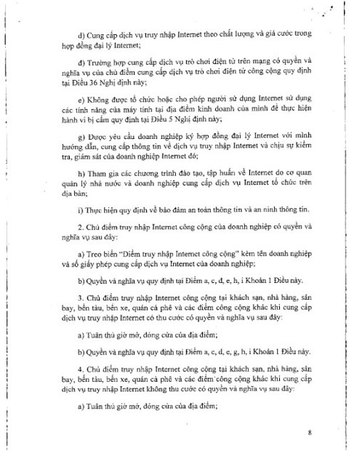 Toàn văn Nghị định số 72/2013/NĐ-CP về Quản lý, cung cấp, sử dụng dịch vụ Internet... - ảnh 8