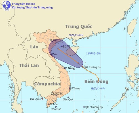 Tối nay, Bắc Bộ mưa to do áp thấp nhiệt đới - ảnh 1