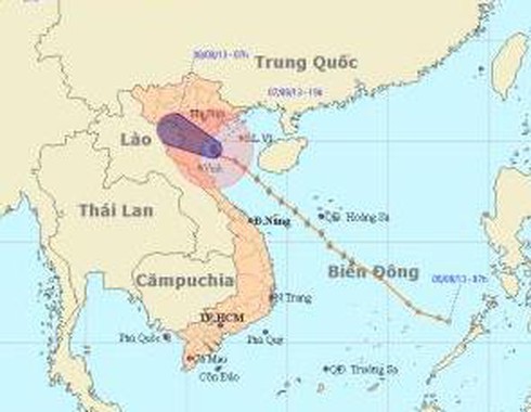 Tin mới nhất về cơn bão số 6 tối 7.8: Bắc Bộ, Bắc Trung Bộ mưa to, gió giật tăng lên - ảnh 1