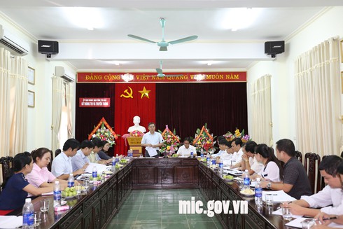 Đoàn công tác Bộ Thông tin và Truyền thông làm việc tại Yên Bái - ảnh 1
