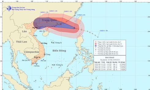Tin bão số 9 (Usagi) mới nhất và dự báo thời tiết ngày 22/9 - ảnh 1