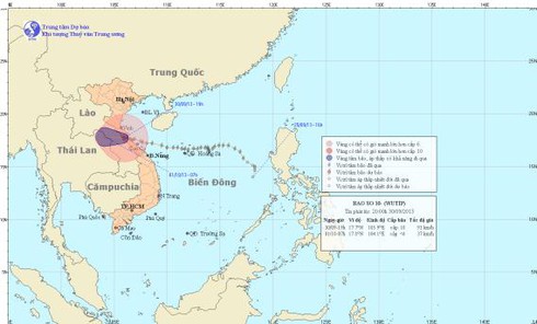 Tin bão số 10 trên đất liền tối 30/9 - ảnh 1
