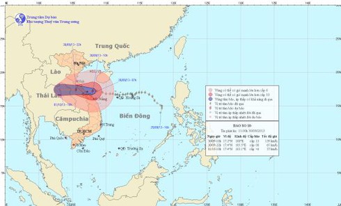 Tin bão số 10 khẩn cấp trưa 30/9: Cách Hà Tĩnh – Quảng Trị 120 km - ảnh 1