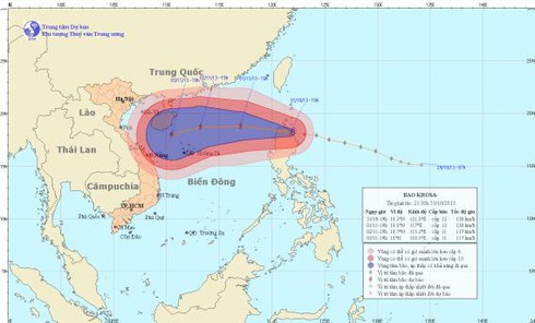 Tin bão Krosa (bão số 12) mới nhất và dự báo thời tiết ngày 1/11 - ảnh 1