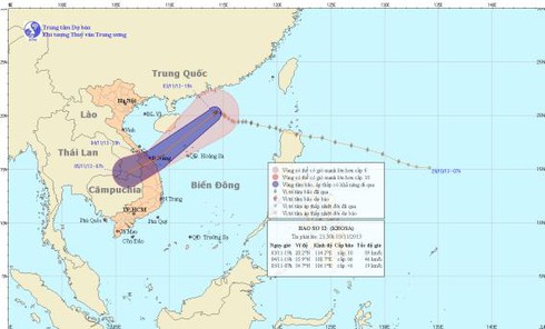 Tin bão số 12 mới nhất tối 3/11: Quảng Trị đến Bình Định, Bắc Tây Nguyên mưa lớn - ảnh 1