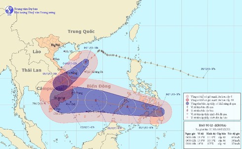 Tin bão số 12 và áp thấp nhiệt đới mới nhất trưa 4/11 - ảnh 1