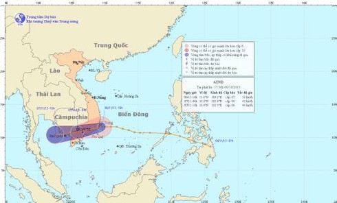 Tin ATNĐ mới nhất tối 6/11: Đổ bộ các tỉnh Nam Trung Bộ và Nam Bộ - ảnh 1