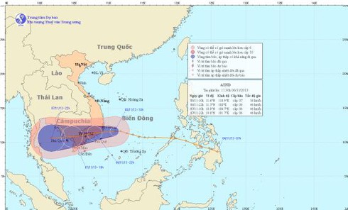 Tin ATNĐ mới nhất trưa 6/11: Có thể thành bão số 13 trước khi vào đất liền - ảnh 1