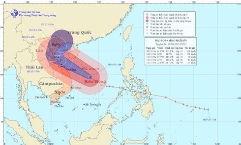 Tin bão số 14 (Haiyan) mới nhất tối 9/11: Lý Sơn (Quảng Ngãi) đã có gió giật mạnh cấp 7 - ảnh 1