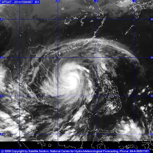 Tin bão số 14 - Haiyan mới nhất đêm 9/11: Vào Thanh Hóa, đồng bằng Bắc Bộ vẫn giật cấp 11 - ảnh 1