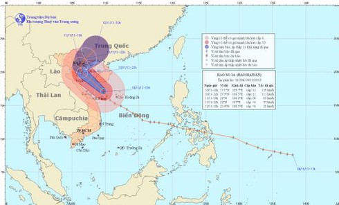 Tin bão số 14 - Haiyan khẩn cấp trưa 10/11: Từ Huế - Quảng Trị ứng phó siêu bão - ảnh 1
