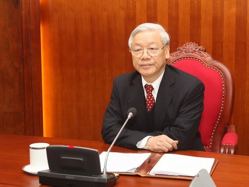 Điện đàm giữa Tổng Bí thư hai nước VN - TQ - ảnh 1