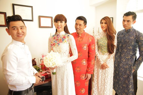 Ngọc Quyên rạng rỡ trong lễ rước dâu - ảnh 12