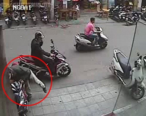 Trộm 5 xe tay ga giữa nội thành Hải Phòng chỉ 1 tiếng 45 phút - ảnh 1