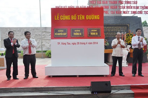 TP. Vũng Tàu có đường Võ Nguyên Giáp, Trường Sa, Hoàng Sa - ảnh 1