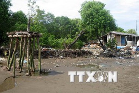 Sạt lở sông Tiền, ảnh hưởng đến kho chứa xăng dầu 5 triệu lít - ảnh 1