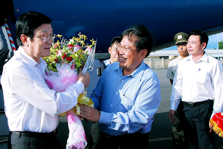 Chủ tịch nước Trương Tấn Sang thăm và làm việc tại Gia Lai - ảnh 7