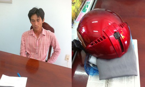 Kẻ giết người ung dung đội mũ bảo hiểm của nạn nhân tới khi bị bắt - ảnh 1