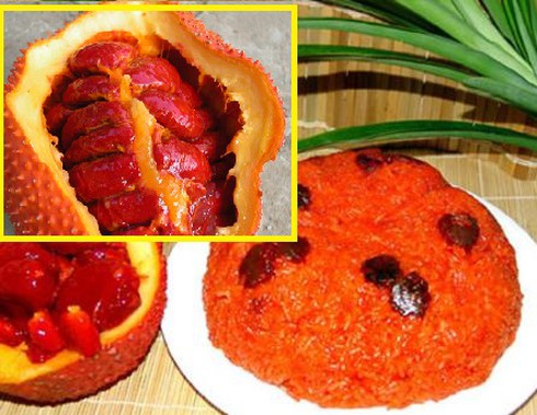 Cách nấu cỗ Tết: Đồ xôi gấc đỏ tươi, bóng đẹp - ảnh 1