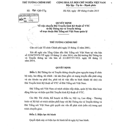 Chính thức chuyển VTC về VOV - ảnh 2